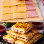air fryer ham cheese puff pastry