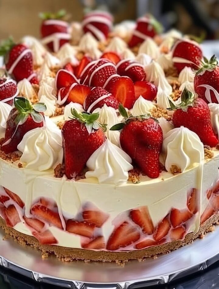 chocolate strawberry cheesecake