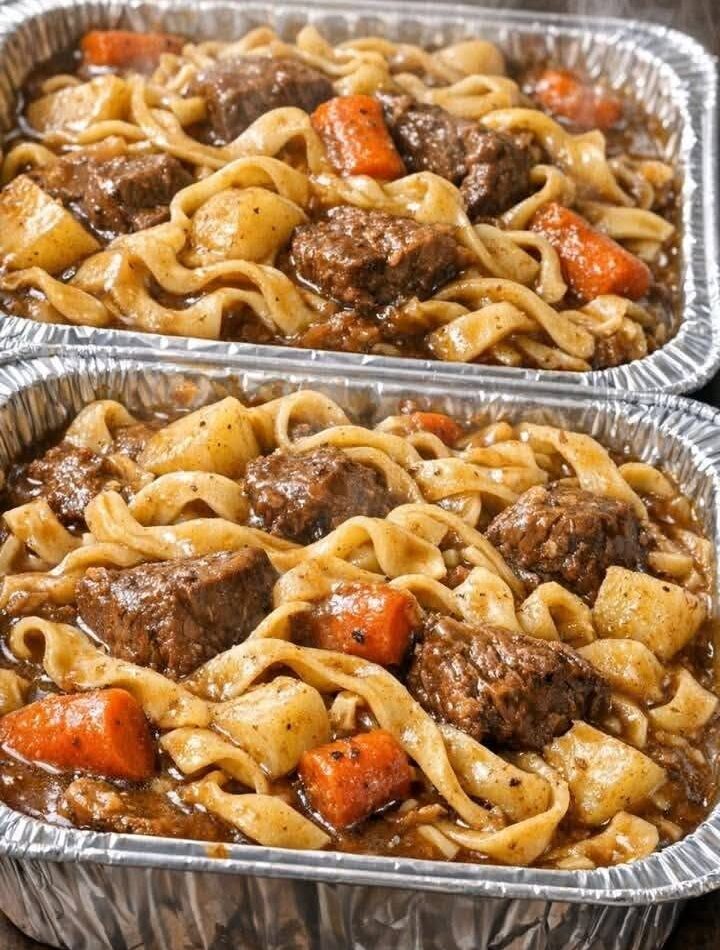 slow cooker beef stew nodles