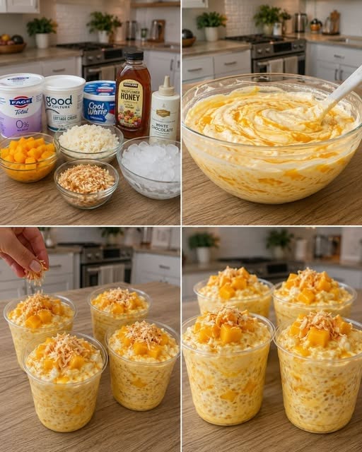 MANGO STICKY RICE ICE CREAM